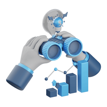 3d rendering vision isolated useful for business, analytics, web, money and finance design element png