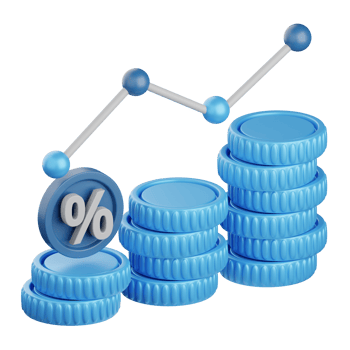 3d rendering sale report isolated useful for business, analytics, web, money and finance design png