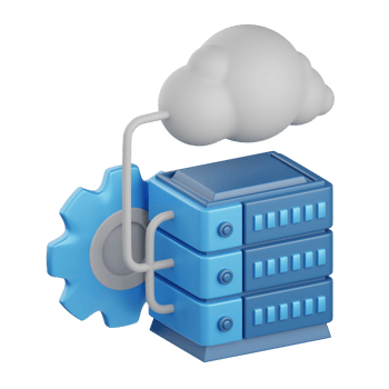 3d rendering database server isolated useful for business, analytics, web, money and finance design png