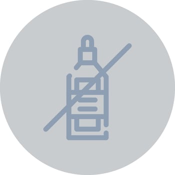 No Wine Creative Icon Design vector