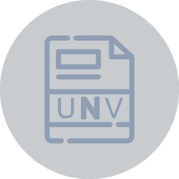 UNV Creative Icon Design vector