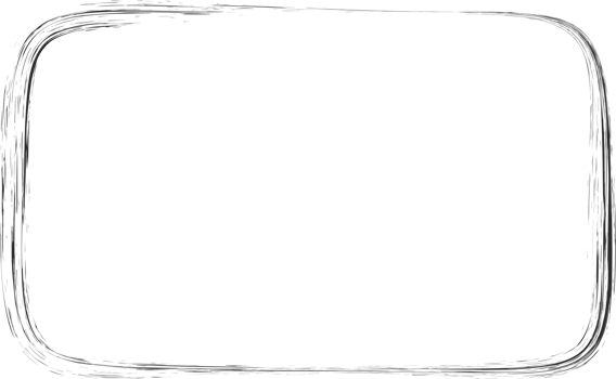 Chalk line frame. Geometric border with sketch texture. Hand drown shape with crayon stroke. Outline png
