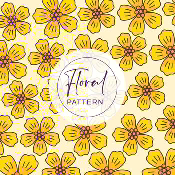 Design beautiful floral pattern background vector
