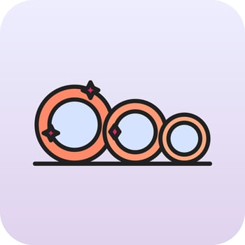 Plates Vector Icon