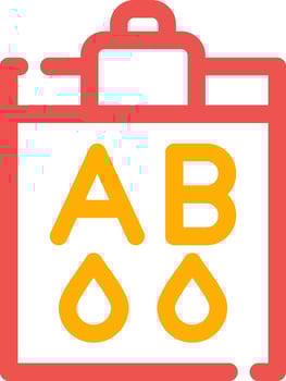 Blood Type Ab Creative Icon Design vector