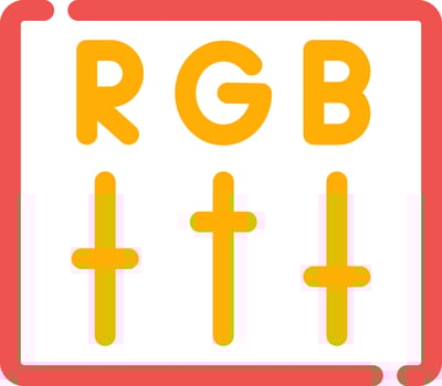 Rgb Creative Icon Design vector