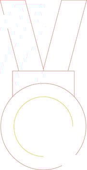 Medal Creative Icon Design vector