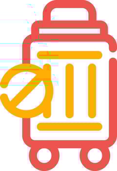 Travel Restrictions Creative Icon Design vector