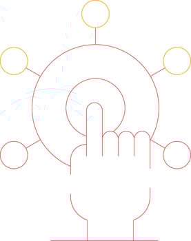 Interactivity Creative Icon Design vector