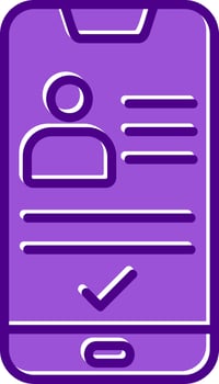 Smartphone Id Vecto Icon vector