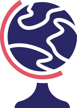 Globe Stand Vector Icon