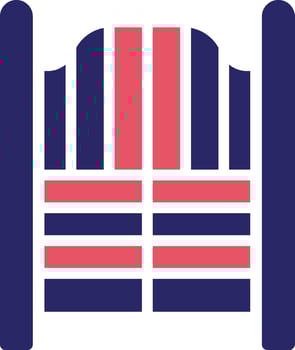 Saloon Gate Vector Icon
