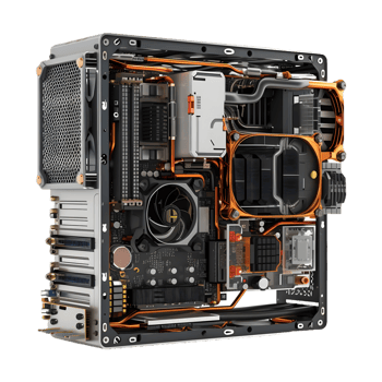 AI generated 3D Rendering of a Computer Motherboard or CPU on Transparent Background - Ai Generated png