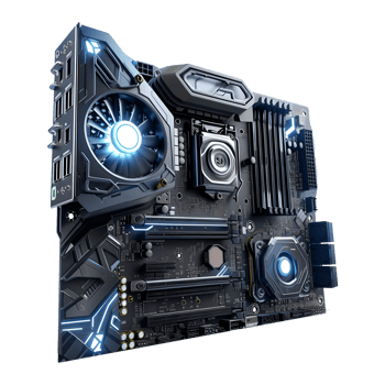 AI generated 3D Rendering of a Computer Motherboard or CPU on Transparent Background - Ai Generated png