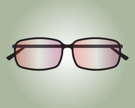 Realistic sun glass illustration vector design