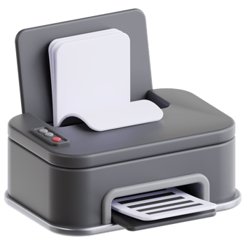 3D printer icon on transparent background png