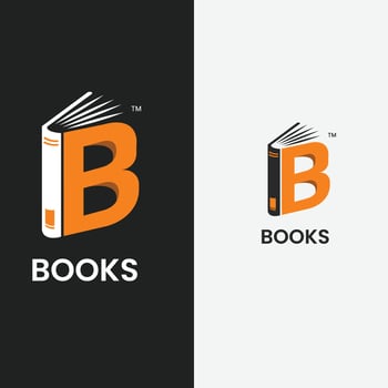 Open Book Logo Education Flat Vector logo design template