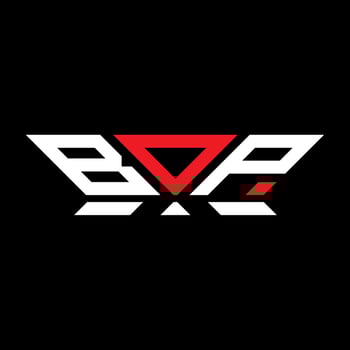 BOP letter logo vector design, BOP simple and modern logo. BOP luxurious alphabet design
