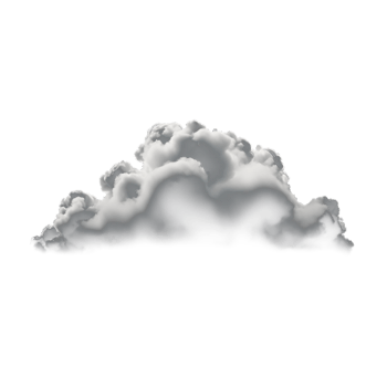 AI generated Clean and Clear White Cloud on Transparent Background png