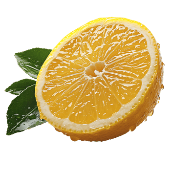 AI generated Sliced Citrus, Lemon Fruit Cut Out with Transparency png