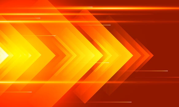 High Orange Speed concept Arrow up Light out technology background Hitech communication concept innovation background, vector design