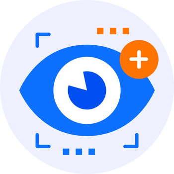 eye view impression reach modern icon illustration png