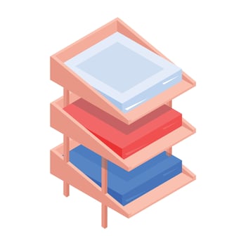 Modern Furniture Isometric Icon vector