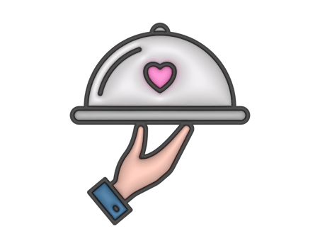 a 3d Romantic Dinner on a transparent background png