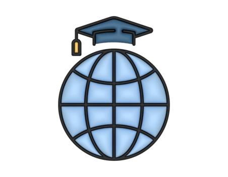 a 3d Online Education on a transparent background png
