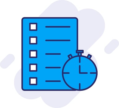 Track Of Time Line Filled Backgroud Icon vector