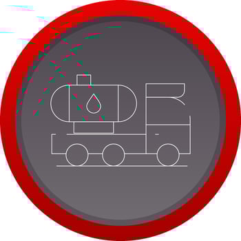 Tanker Truck Creative Icon Design vector