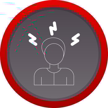 Stress Creative Icon Design vector