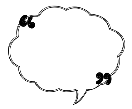 speech bubble balloon with quotation marks, icon sticker memo keyword planner text box banner, flat png transparent element design