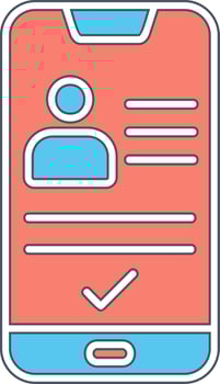 Smartphone Id Vecto Icon vector