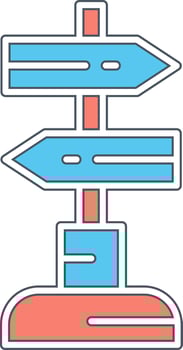 Sign Post Vecto Icon vector