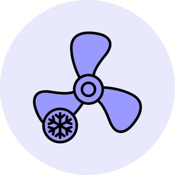 Fan Vecto Icon vector