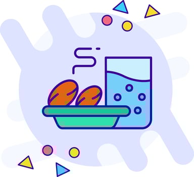 Iftar freestyle Icon vector