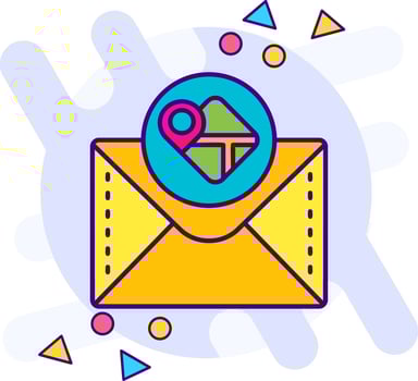 Location pin freestyle Icon vector