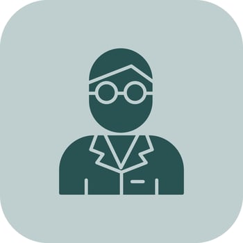 scientist Glyph Tritone Icon vector