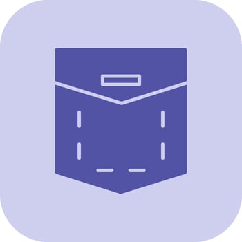 Pocket Glyph Tritone Icon vector
