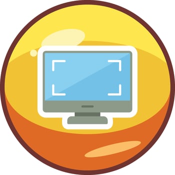 Monitor Vector Icon