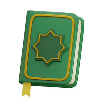 3d holy book ramadan icon png