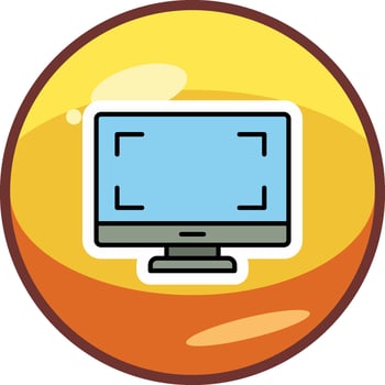 Monitor Vector Icon