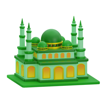 3d ramadan mosque icon png