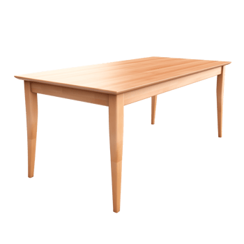 AI generated Table. Scandinavian modern minimalist style. Transparent background, isolated image. png