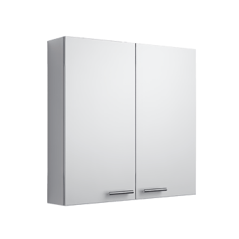 AI generated Wall Mounted Bathroom Cabinet. Scandinavian modern minimalist style. Transparent background, isolated image. png