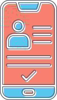 Smartphone Id Vector Icon