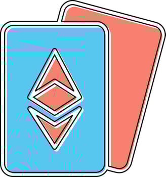 Ethereum Cards Vector Icon