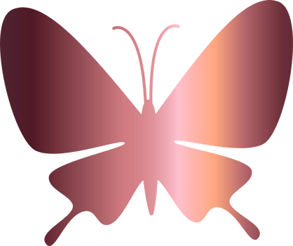 Butterfly gradient decoration and design. png