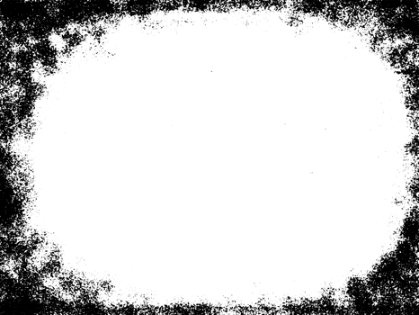 Grunge border texture background. Abstract frame overlay. PNG graphic illustration with transparent background.